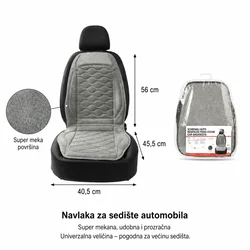 KMT Mekana plišana podloga za auto-sedište