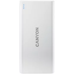Canyon PB-106 micro USB/USB-C powerbank, 10000 mAh, bel (CNE-CPB1006W)