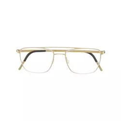 Lindberg-double nose-bridge glasses-unisex-Gold