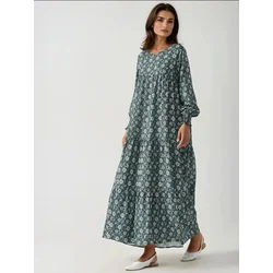 Hiccup Obleka Maxi pastelno zelena