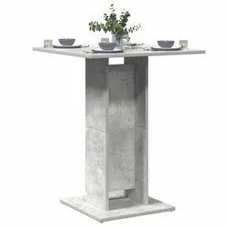 VIDAXL Bistro mizica betonsko siva 60x60x75 cm iverna plošča