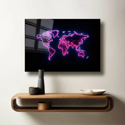 Wallity Dekorativna slika na kaljenom staklu, 60x90cm, Šarena