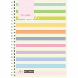 STREET STRIPES Sveska spirala A5 DIKTO 100L