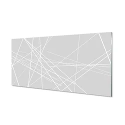 tulup.si Steklena slika Razpršene linije 120x60 cm 2 obešalnika