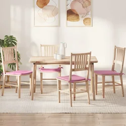 Jastučići za sjedenje 4 pcs Ružičasta 40 x 40 x 3 cm tkanina