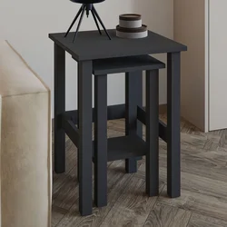 Hanah Home Set stočića, 2 komada, Antracit