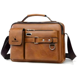 Moška Crossbody Torbica WEIXIER Flynn - Rjava KP35522