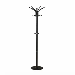 Klasični metalni čiviluk sa kukama 170 cm Crni