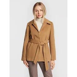 Calvin Klein Volneni plašč K20K204154 Rjava Regular Fit