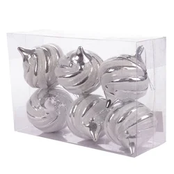 ENA Set novogodišnjih ukrasa za jelku 10cm 6/1