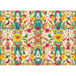 Masterpieces - Puzzle Flamingos collage - 1 000 kosov