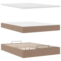 Otomanski krevet s madracima i LED 140x190cm umjetna koža