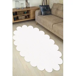 Conceptum Hypnose Tepih Ellipse Daisy, 100x150 cm, Bijeli