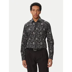 KARL LAGERFELD Srajca 605000 563613 Črna Regular Fit