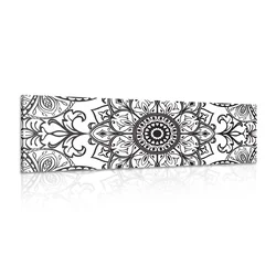 Slika črnobel ornament - 90x30