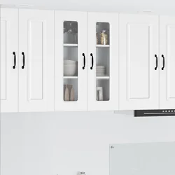 vidaXL Stenska kuhinjska omarica Bela 60 x 31 x 80 cm Konstruiran les