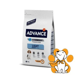 Advance Medium Light, Piletina & Pirinač 3kg, Za odrasle pse srednjih rasa pasa