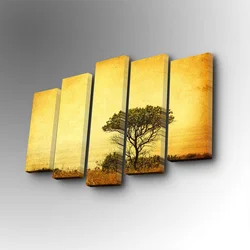 Wallity Slika 5PUC-125, 82 x 50 cm, 5 delova