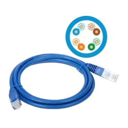 Patch kabel U/UTP kat 5e PVC 0,5 m moder ALANTEC