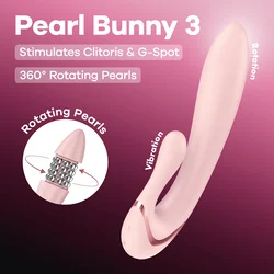 Satisfyer - Pearl Bunny 3 vrteči se kroglični zajčji vibrator (roza)