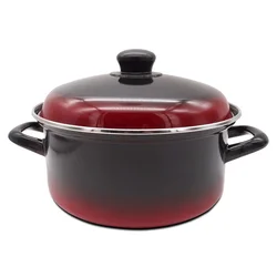 Soparnik črn s pokrovom 3l 24cm