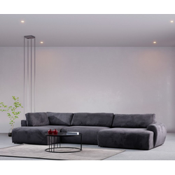 Atelier del Sofa Ugaona garnitura Enjoy Chl-O3-2R, 180x405x150 cm, Antracit