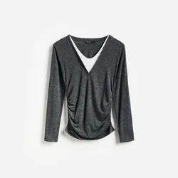 Reserved - Bluza sa dekorativnim naborima
