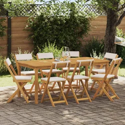 Vanjske bistro stolice 8 pcs Krem bijela 40 x 53 x 80 cm