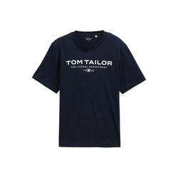 TOM TAILOR Majica mornarska/bela