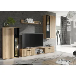 Dnevni TV regal Wow 255 cm LED - Hickory Jackson
