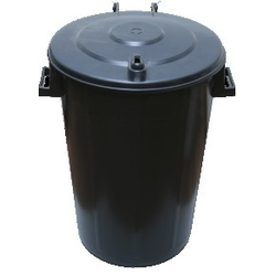 Kanta za smeće 60l Trio okrugla - Crna