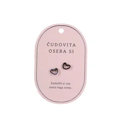 Uhani SWEETHEARTS Čudovita oseba si - srebrni