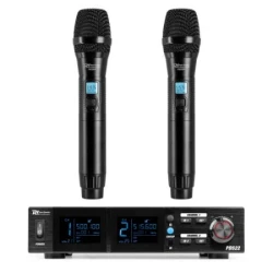 POWER DYNAMICS BREZŽIČNI MIKROFONI SET 2X ROČNI PD522