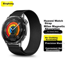 Binghong Zamenska narukvica za pametni sat za Huawei Watch Series Milanese, Siva