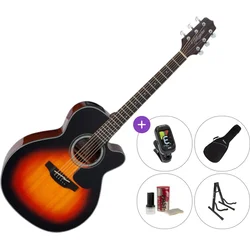 Takamine GN30CE SET 2 Brown Sunburst Elektroakustična jumbo
