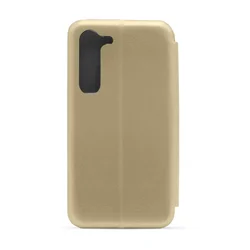 Maska za telefon ROYAL FLIP COVER za Samsung S23 Plus, Zlatna