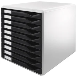 KUTIJA S 10 LADICA FORM SET LEITZ 52810095 SIVO-CRNA
