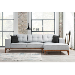 Atelier del Sofa Ugaona garnitura Montana 91x85x288cm Svetlosiva