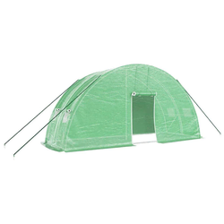Plastenik s čeličnim okvirom zeleni 12 m2 6 x 2 x 2,85 m