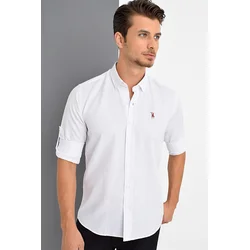 G674 DEWBERRY MENS SHIRT-WHITE