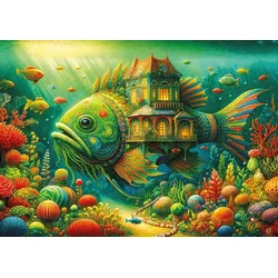 Art puzzle - Puzzle Ribja hiša - 1 000 kosov