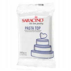 Saracino Masa cukrowa do okładania biała White Top Paste 250g -