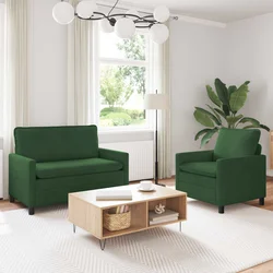 Set sofe 2 pcs Jungle zelena Tkanina