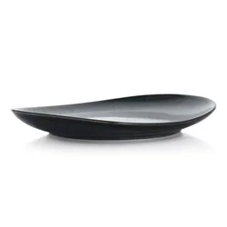 DUKA ZAJTRK KROŽNIK TIME BLACK 22 CM ČRN