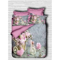 Lessentiel Maison Posteljina 103, 200x220cm, Sivo-roze