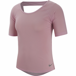 Nike W NK MILER TOP SS BREATHE, ženska majica za trčanje, ljubičasta