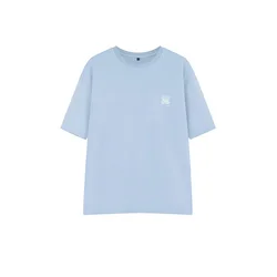 Trendyol MAN muška majica Tmnss26Ts00024, svetloplava