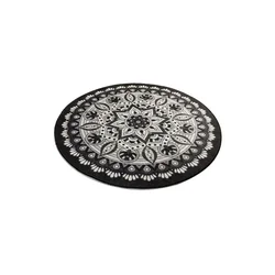 Lessentiel Maison Kupatilski otirač Mandal, 100cm, Crno-sivi