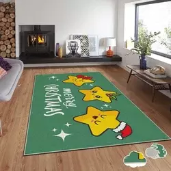 Conceptum Hypnose Tepih sa novogodišnjim motivima Asr-Crpt-53, Pravougaoni, 140x220 cm, Zeleni