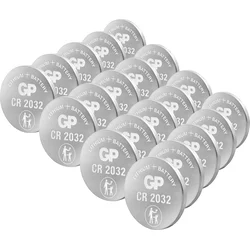 GP Batteries GP Batteries gumbne celice CR 2032 3 V 20 kos litij GPCR2032STD841C20, (20430464)